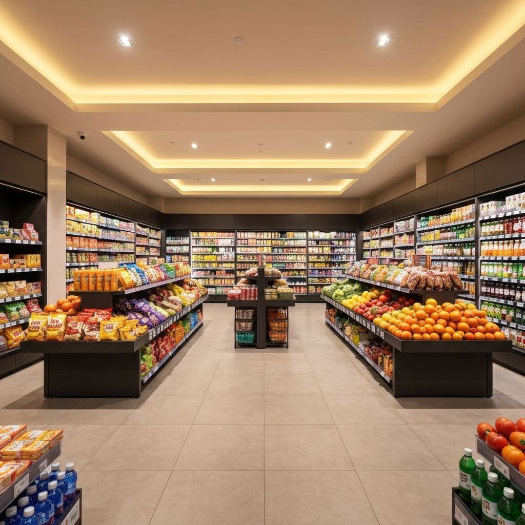 D Convenience store interior